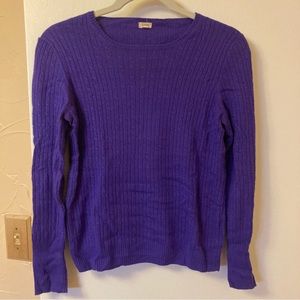 J. Crew Purple Crew Neck Sweater